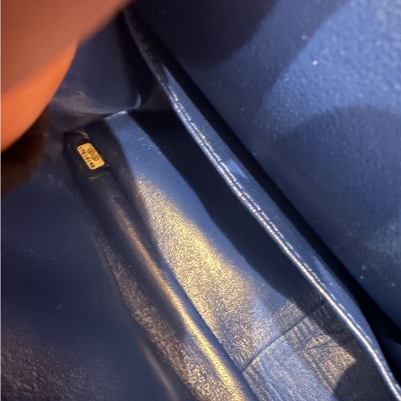 Chanel bag Chanel 2.55 shoulder bag in Blue quilted canvas - Picture 6 of 9